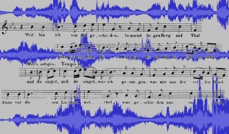 Audio and score representations of extracts from Beethoven's 'An die ferne Geliebte'